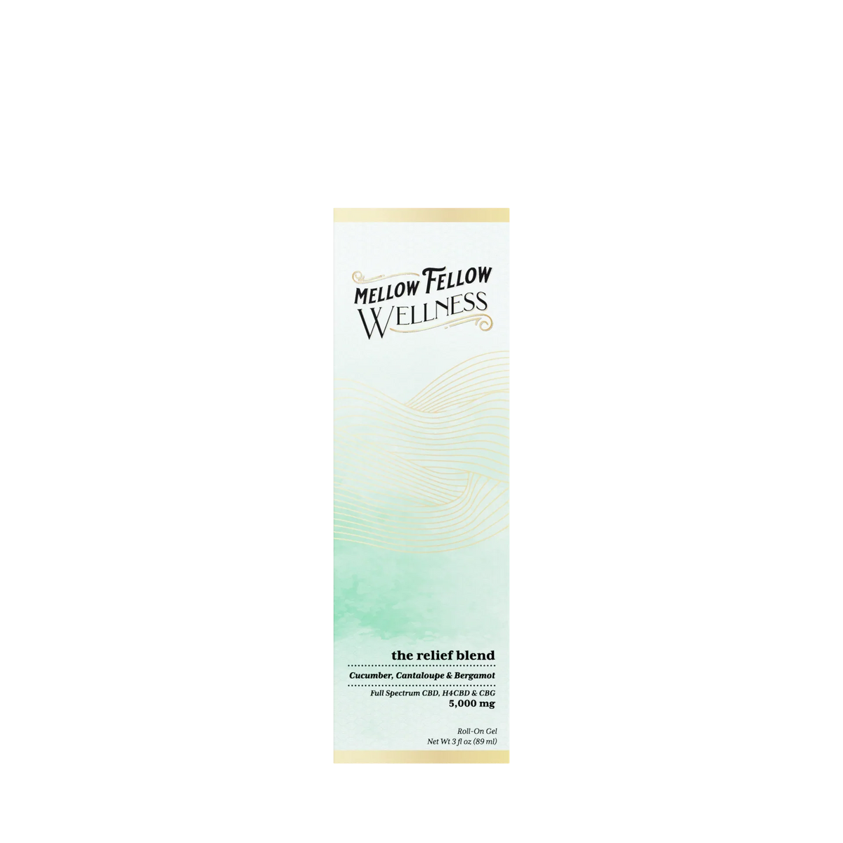 Wellness Roll On Gel - Relief Blend - Cucumber, Cantaloupe and Bergamot - 5000mg Best Sales Price - Topicals