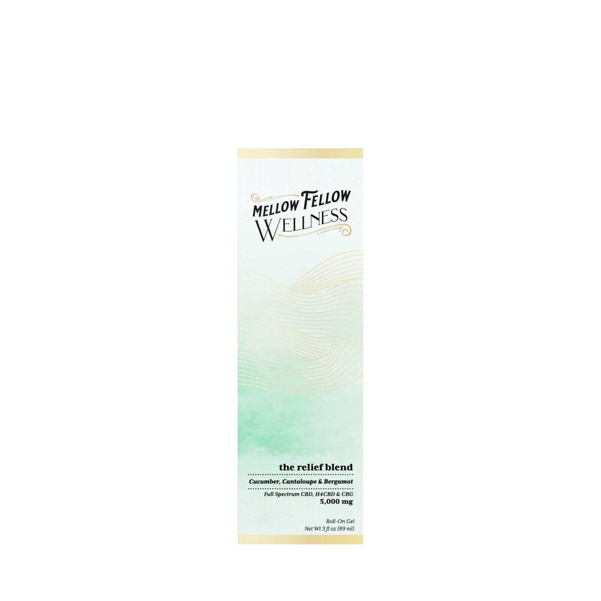 Wellness Roll On Gel - Relief Blend - Cucumber, Cantaloupe and Bergamot - 5000mg Best Sales Price - Topicals