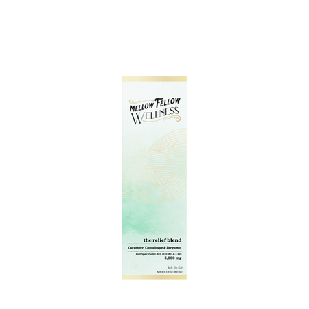 Wellness Roll On Gel - Relief Blend - Cucumber, Cantaloupe and Bergamot - 5000mg Best Sales Price - Topicals