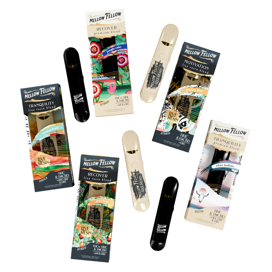 MellowFellow Custom Blends Bundle - 2ml Vape Pens (4 Pack)