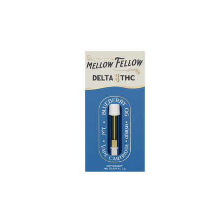 Mellow Fellow Delta 8 1ml Vape Cartridge Blueberry OG Best Sales Price - Vape Cartridges