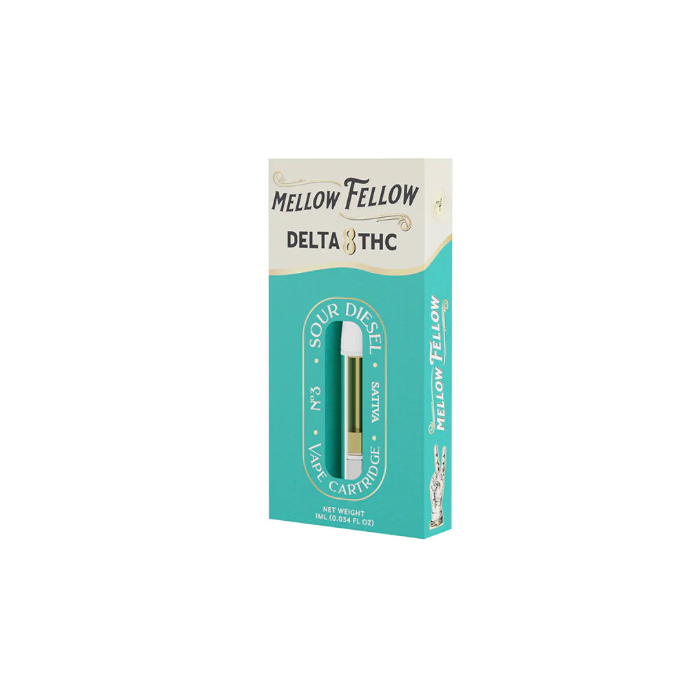 Mellow Fellow Delta 8 1ml Vape Cartridge Sour Diesel Best Sales Price - Vape Cartridges
