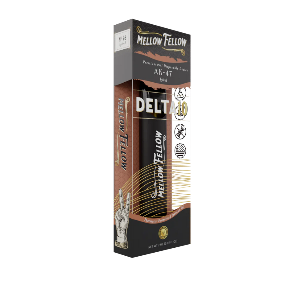 Mellow Fellow Delta 10 THC Premium 2ml Disposable Vape AK-47 Best Sales Price - Vape Pens