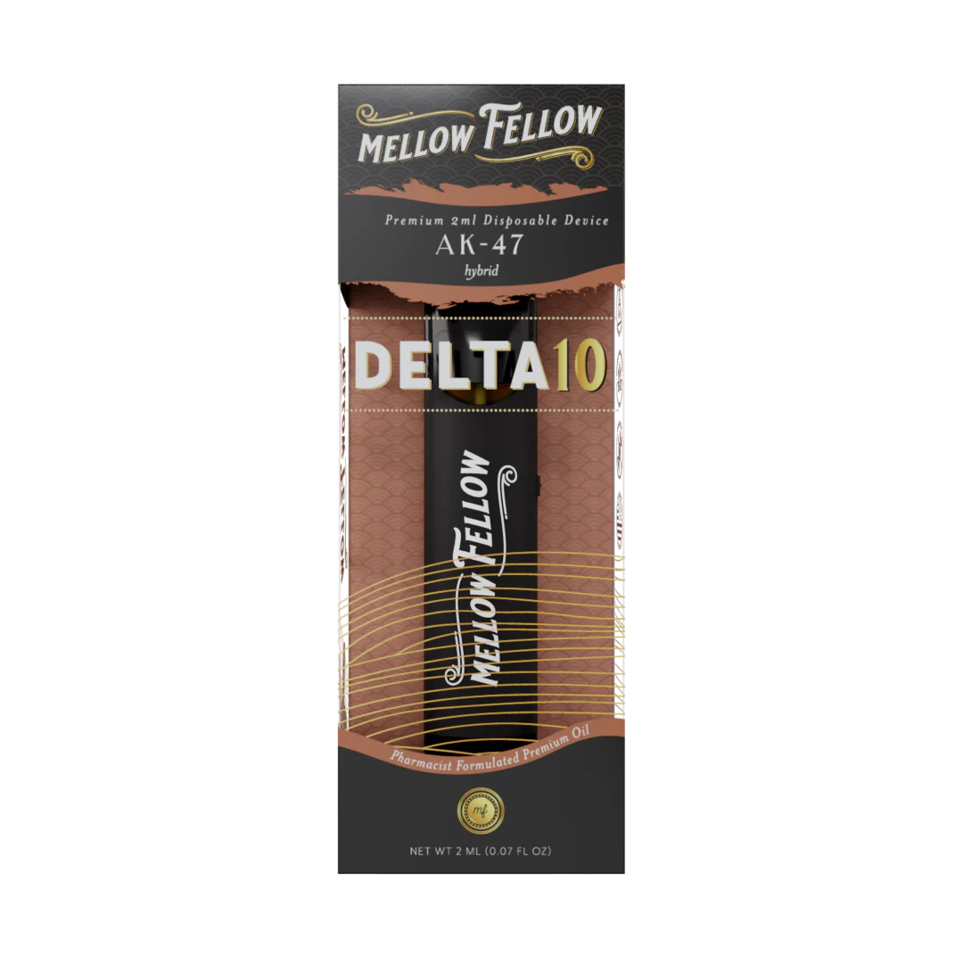 Mellow Fellow Delta 10 THC Premium 2ml Disposable Vape AK-47 Best Sales Price - Vape Pens