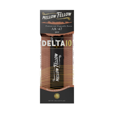 Mellow Fellow Delta 10 THC Premium 2ml Disposable Vape AK-47 Best Sales Price - Vape Pens
