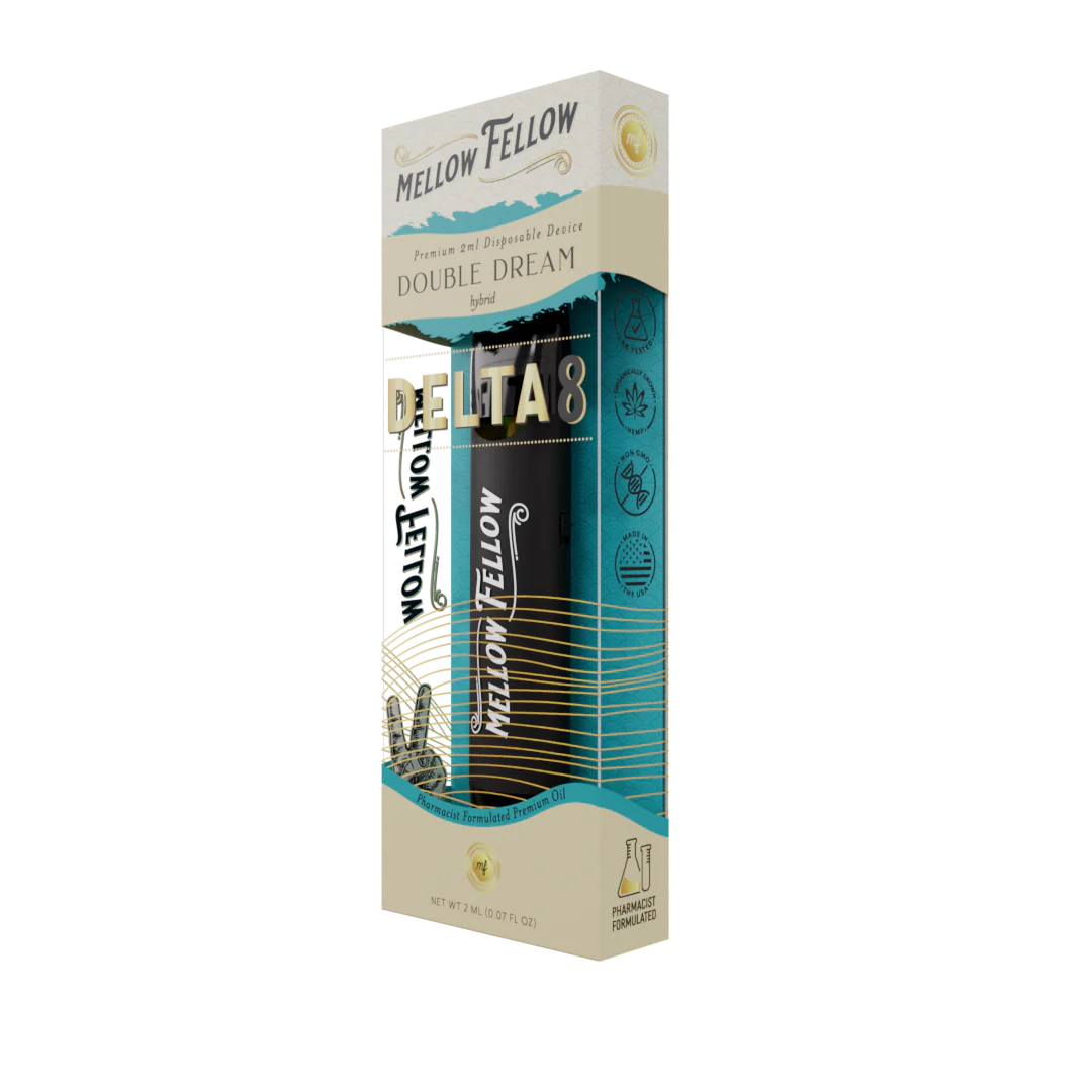 Mellow Fellow Delta 8 THC Premium 2ml Disposable Vape Double Dream Best Sales Price - Vape Pens