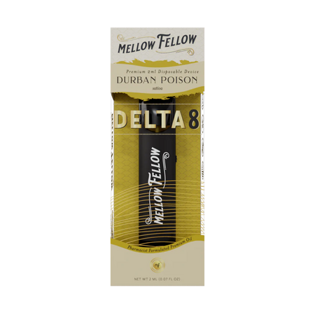 Mellow Fellow Delta 8 THC Premium 2ml Disposable Vape Durban Poison Best Sales Price - Vape Pens