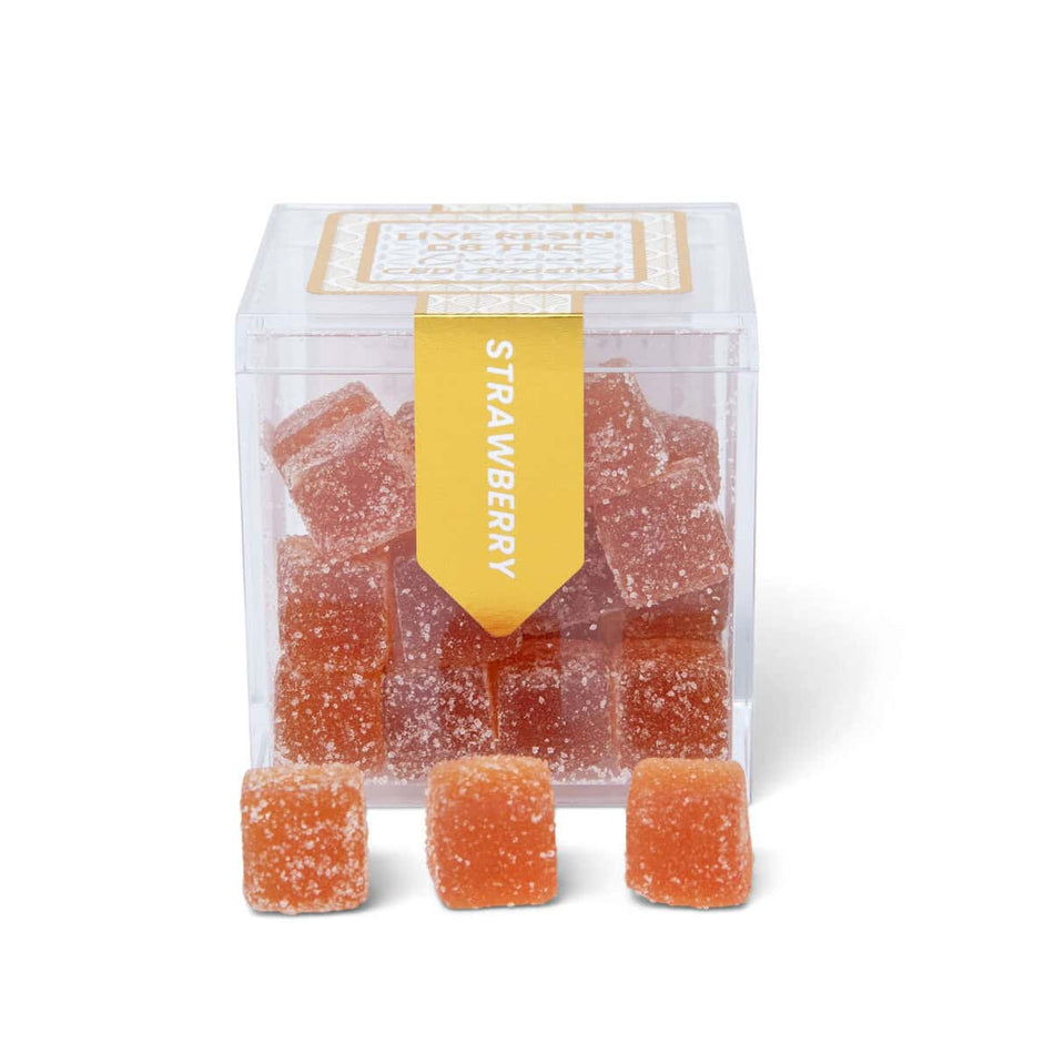 TribeTokes Delta 8 THC Live Resin Gummies | 600mg | CBD-Boosted | Strawberry