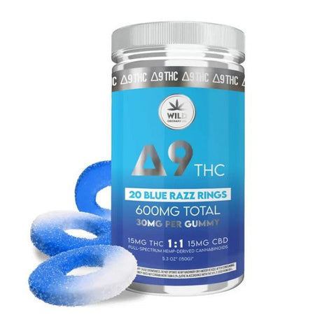 Wild Orchard Delta 9 Blue Razz Rings 240mg or 600mg Best Sales Price -