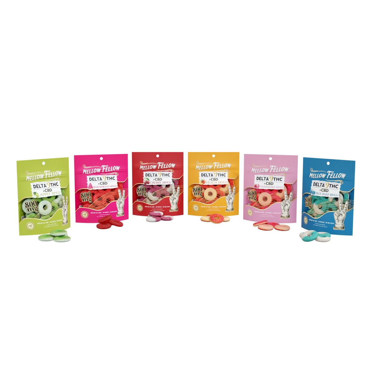 Mellow Fellow BYOB - Delta 9 Rings Bags 800mg Bundle Best Sales Price - Bundles