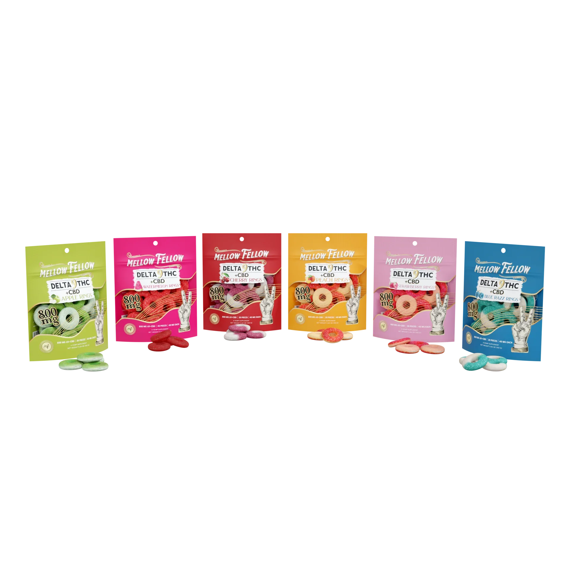 Mellow Fellow BYOB - Delta 9 Rings Bags 800mg Bundle Best Sales Price - Bundles