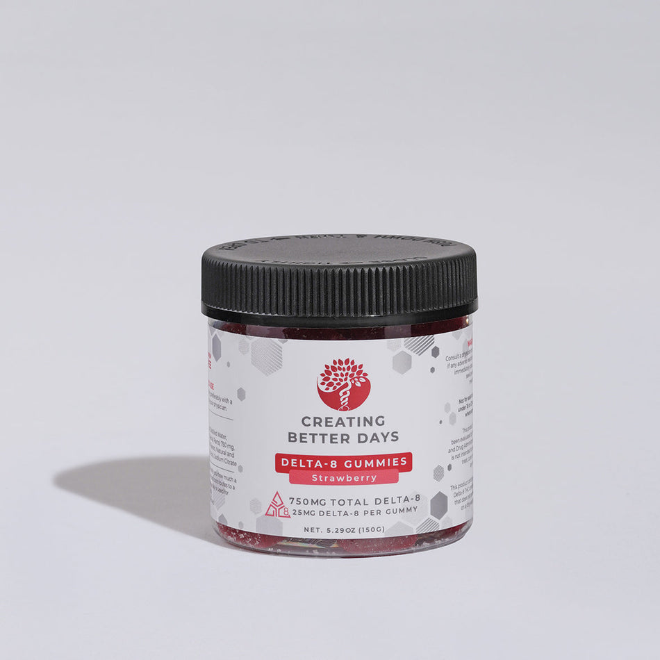 Strawberry Delta 8 Gummies 750 MG