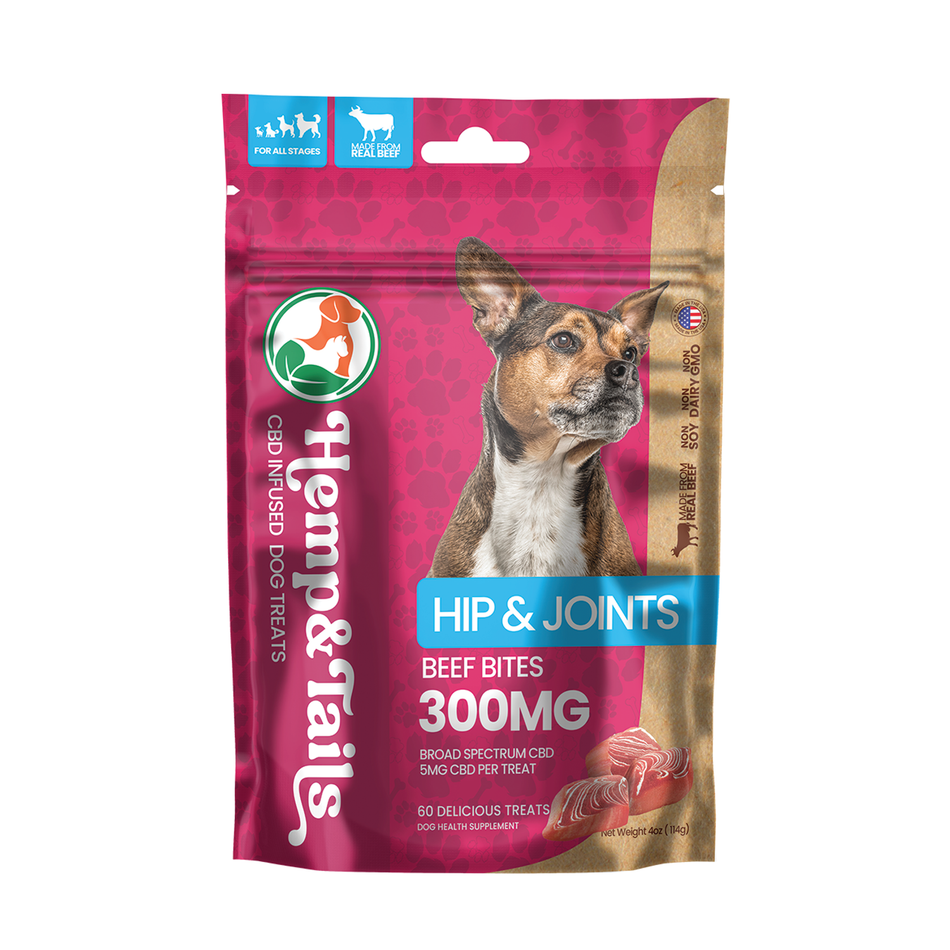 Hemp & Tails Dog Treats - Hip & Joints - Beef Bites