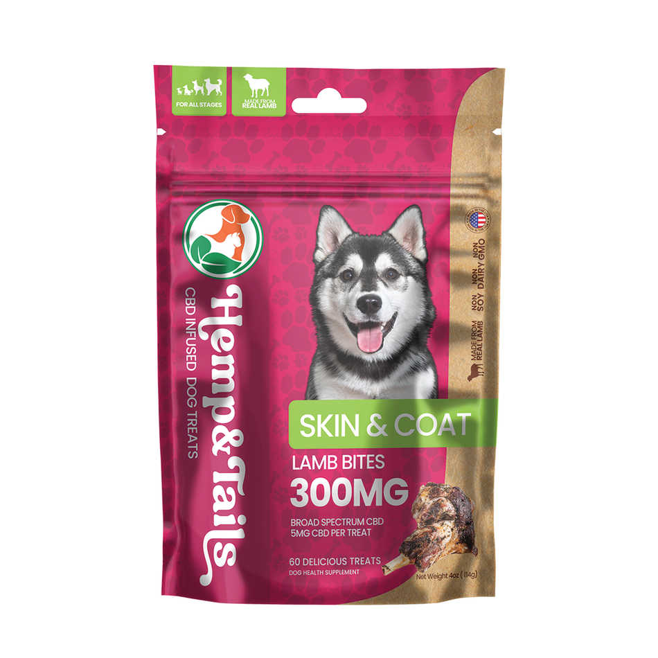 Hemp & Tails Dog Treats - Skin & Coat - Lamb Bites