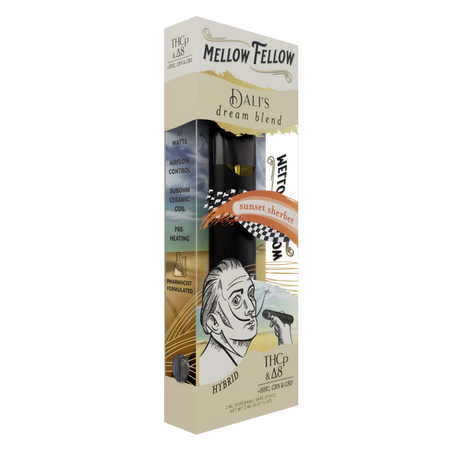 Mellow Fellow Dali's Dream Blend 2ml Disposable Vape Sunset Sherbet Best Sales Price - Vape Pens