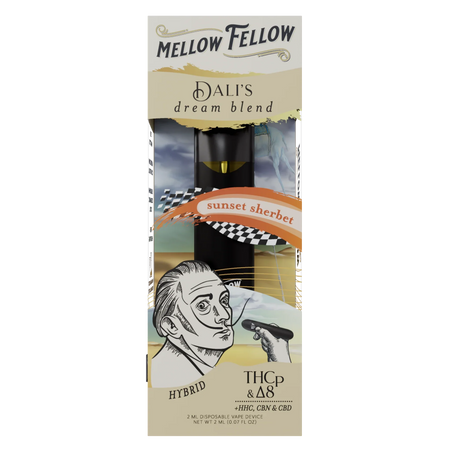 Mellow Fellow Dali's Dream Blend 2ml Disposable Vape Sunset Sherbet Best Sales Price - Vape Pens