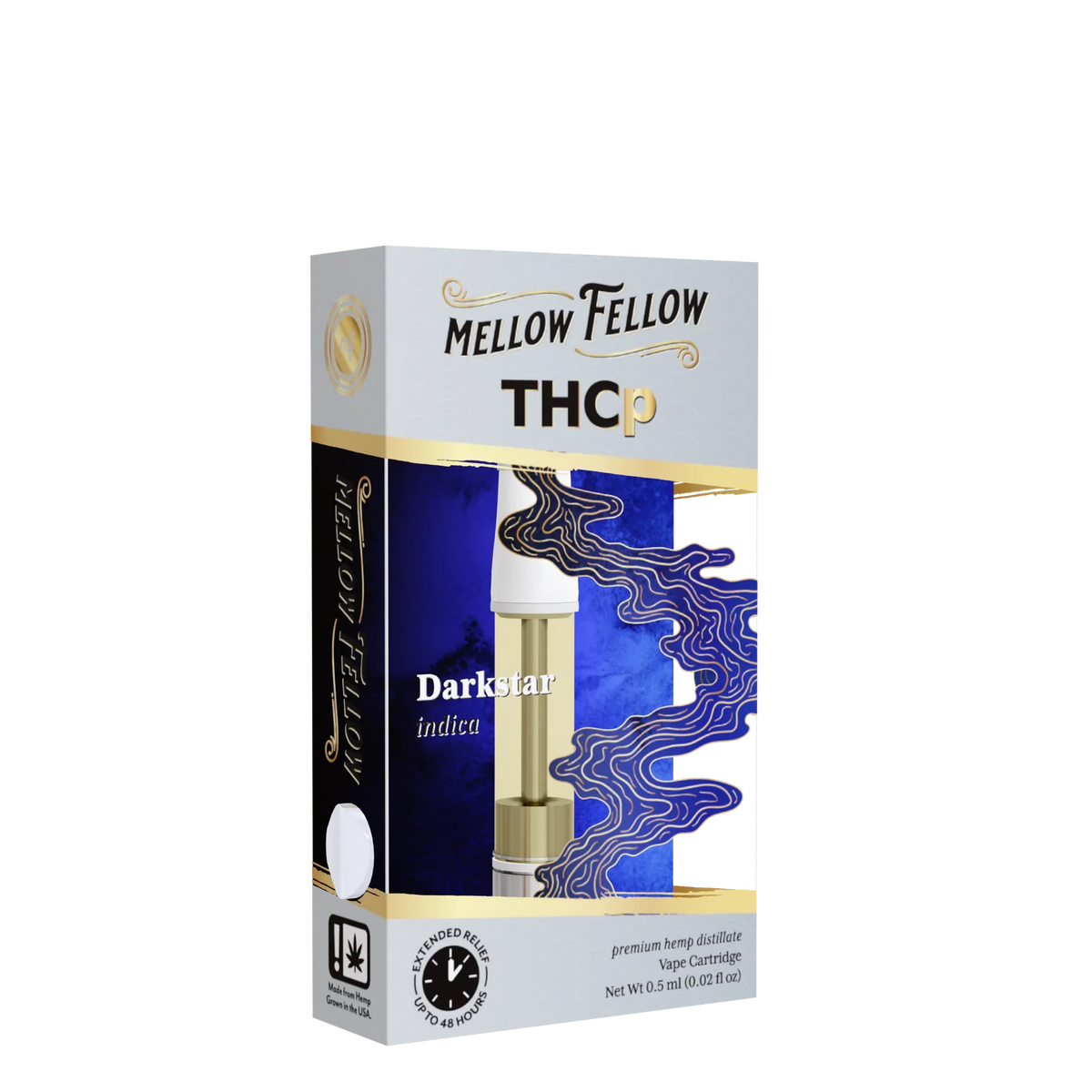 Mellow Fellow THCp 0.5ml Vape Cartridge - Darkstar (indica) Best Sales Price - Vape Cartridges
