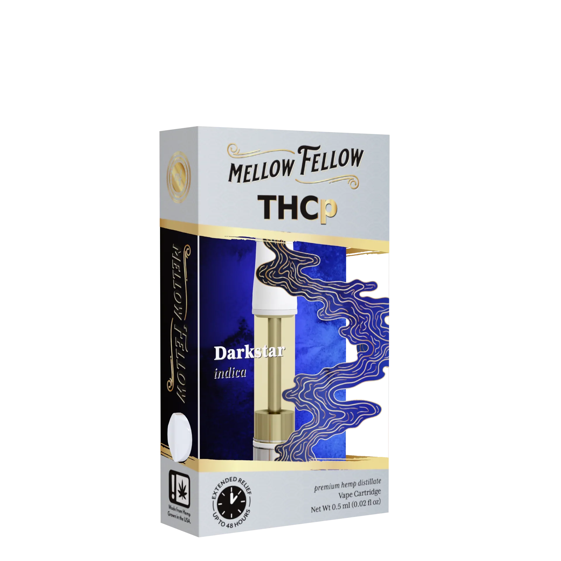 Mellow Fellow THCp 0.5ml Vape Cartridge - Darkstar (indica) Best Sales Price - Vape Cartridges