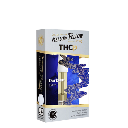 Mellow Fellow THCp 0.5ml Vape Cartridge - Darkstar (indica) Best Sales Price - Vape Cartridges