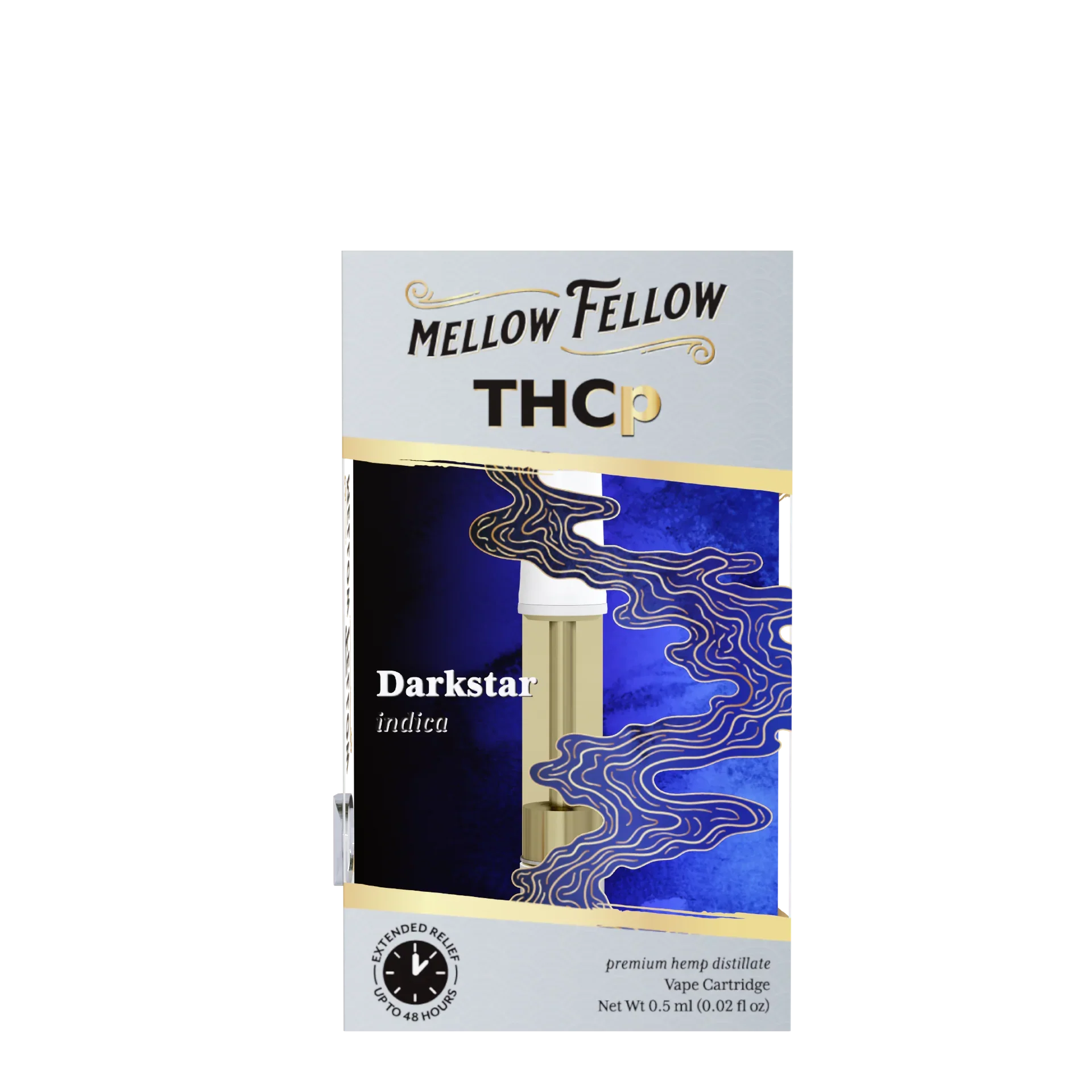 Mellow Fellow THCp 0.5ml Vape Cartridge - Darkstar (indica) Best Sales Price - Vape Cartridges