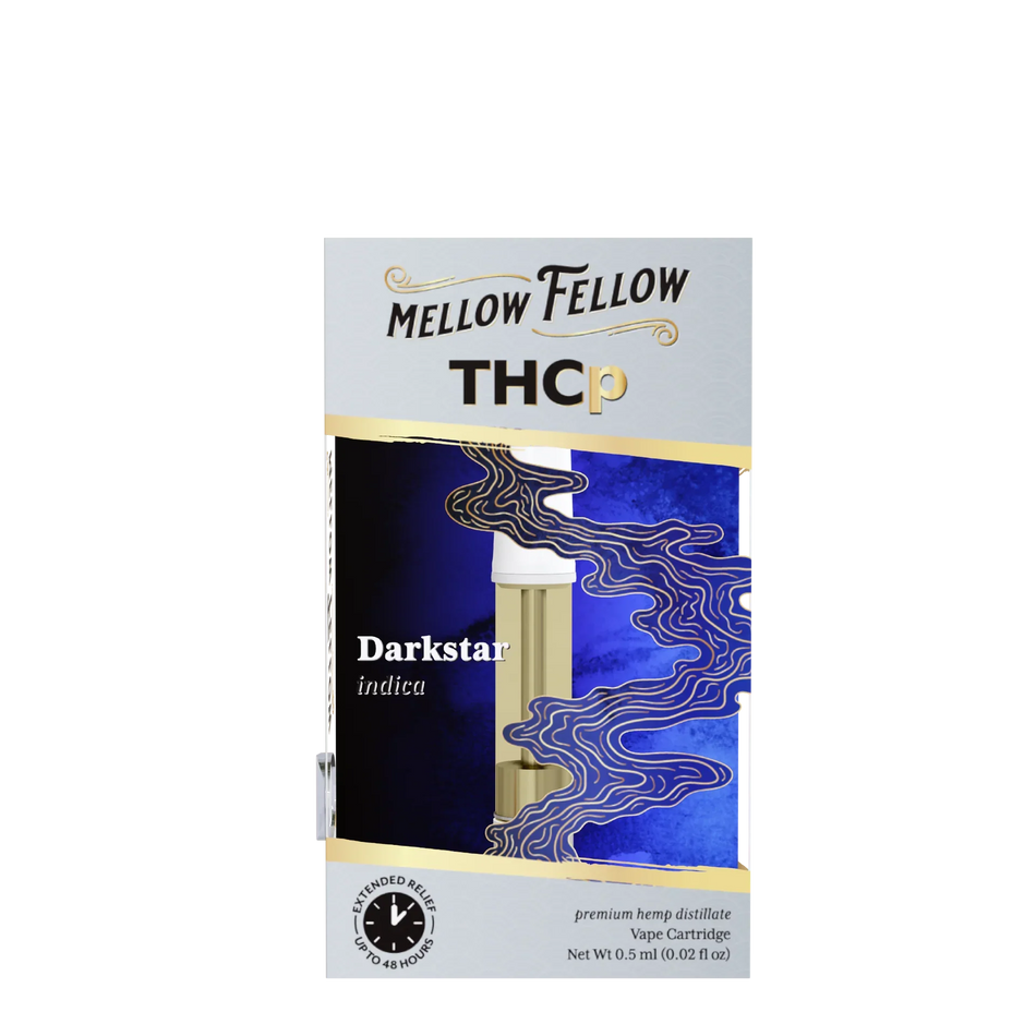 Mellow Fellow THCp 0.5ml Vape Cartridge - Darkstar (indica) Best Sales Price - Vape Cartridges