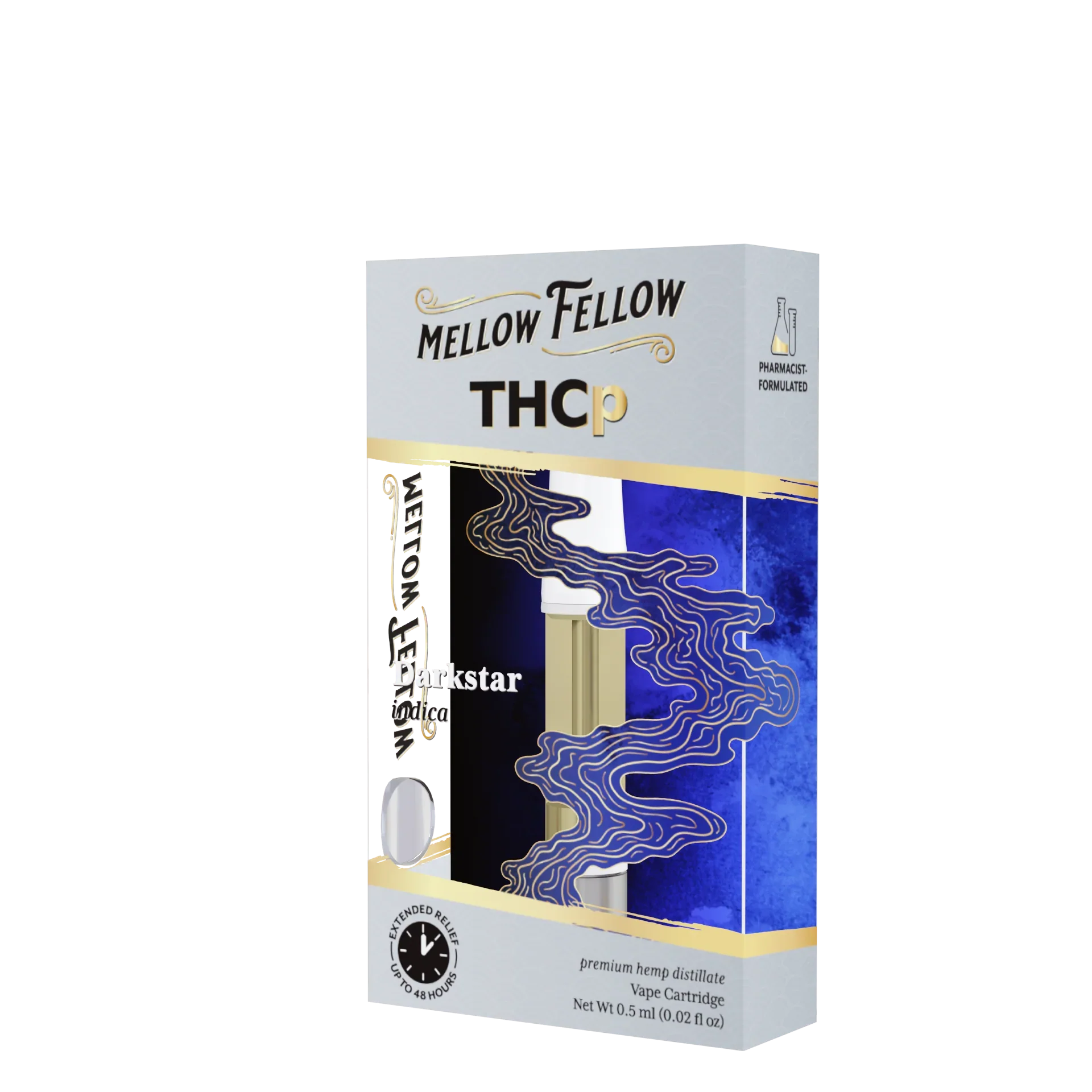 Mellow Fellow THCp 0.5ml Vape Cartridge - Darkstar (indica) Best Sales Price - Vape Cartridges