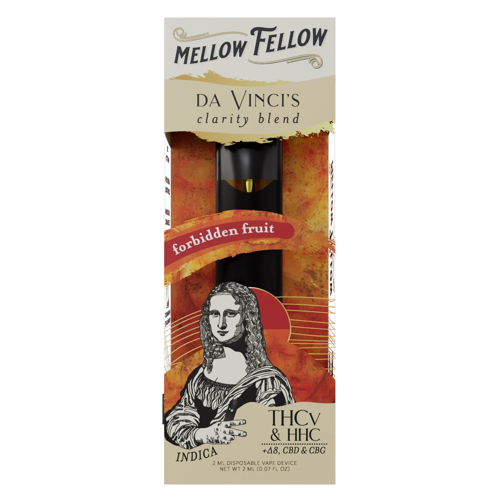 Mellow Fellow da Vinci's Clarity Blend 2ml Disposable Vape Forbidden Fruit Best Sales Price - Vape Pens