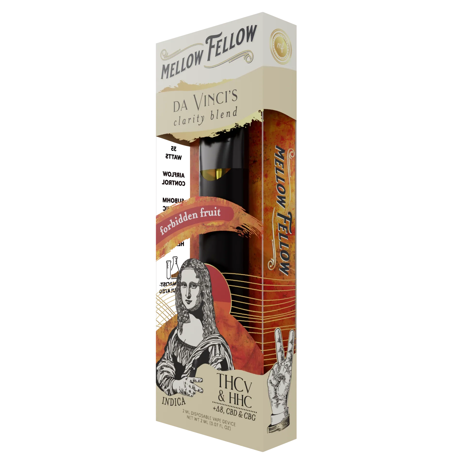 Mellow Fellow da Vinci's Clarity Blend 2ml Disposable Vape Forbidden Fruit Best Sales Price - Vape Pens