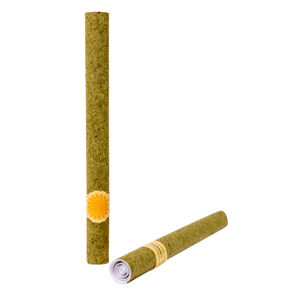 DaySavers Half Gram 1 1/4 Green Hybrid Hemp Blunt Wrap Artisan Pre Rolled Tubes with Spiral Filter Tips [Pack of 20 Tubes]