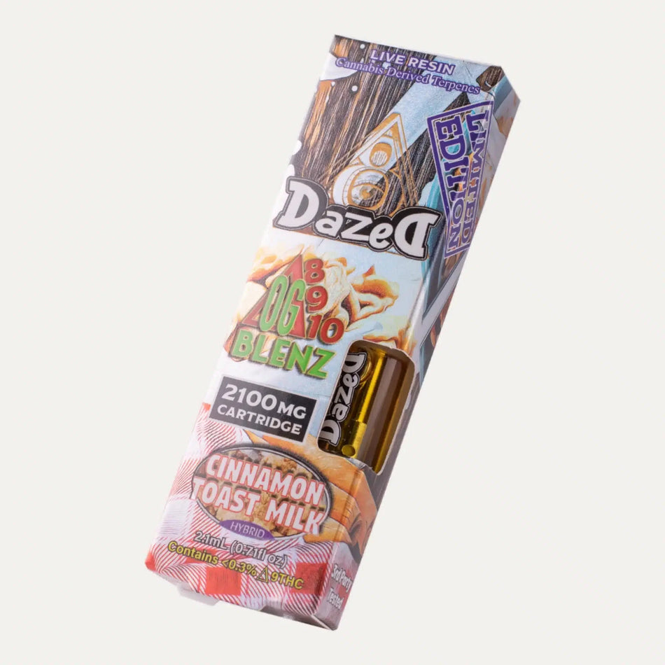 Dazed8 OG Blenz Live Resin 510 Cartridges (2.1g) Best Sales Price - Vape Cartridges