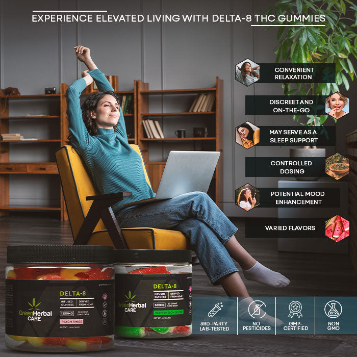 Green Herbal Care GHC Delta-8 THC Gummies Best Sales Price - Gummies