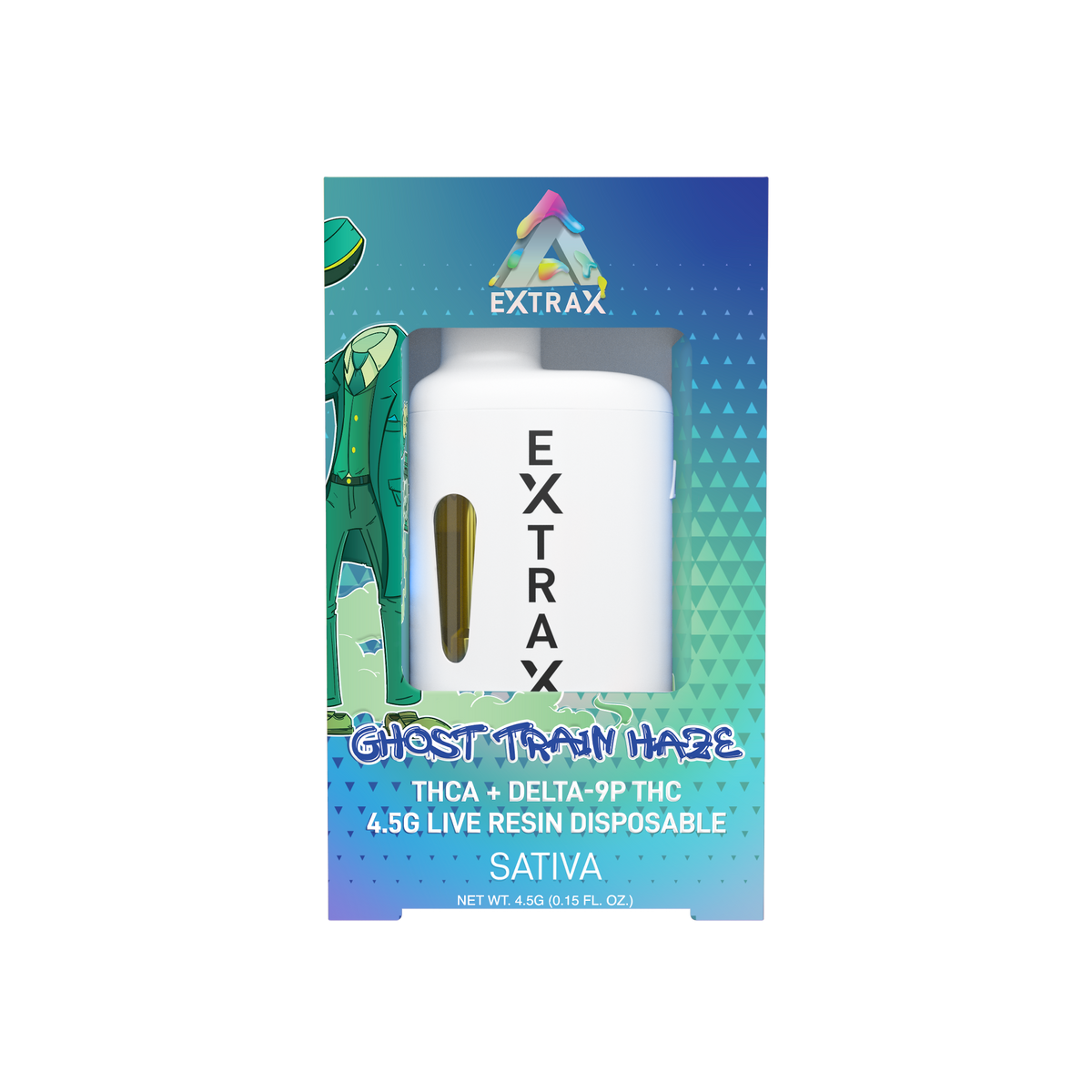 Delta Extrax Ghost Train Haze | Disposable THCA 4.5G | Adios Blend Best Sales Price - Vape Pens