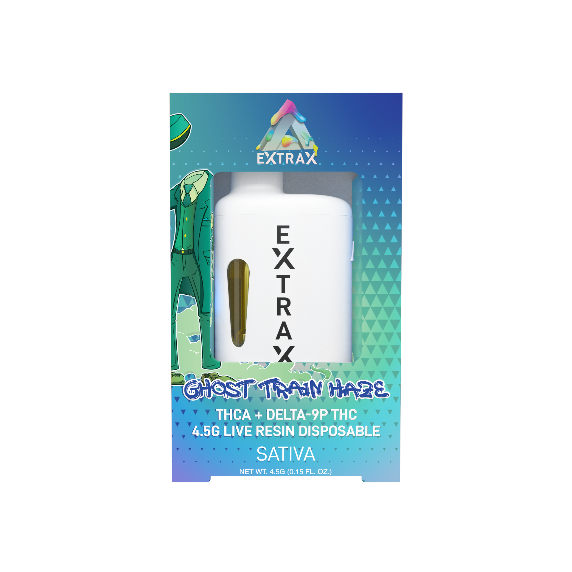 Delta Extrax Ghost Train Haze | Disposable THCA 4.5G | Adios Blend Best Sales Price - Vape Pens