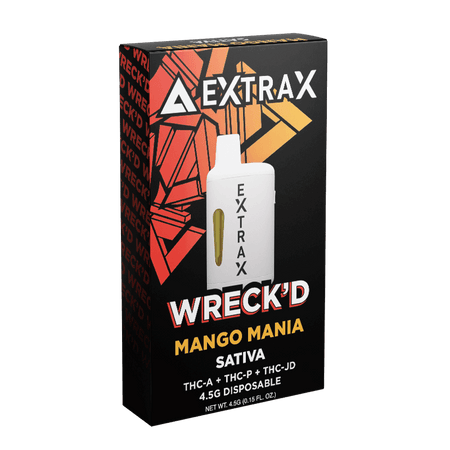 Delta Extrax Mango Mania | Disposable THCA 4.5G | Wreck’d Best Sales Price - Vape Pens
