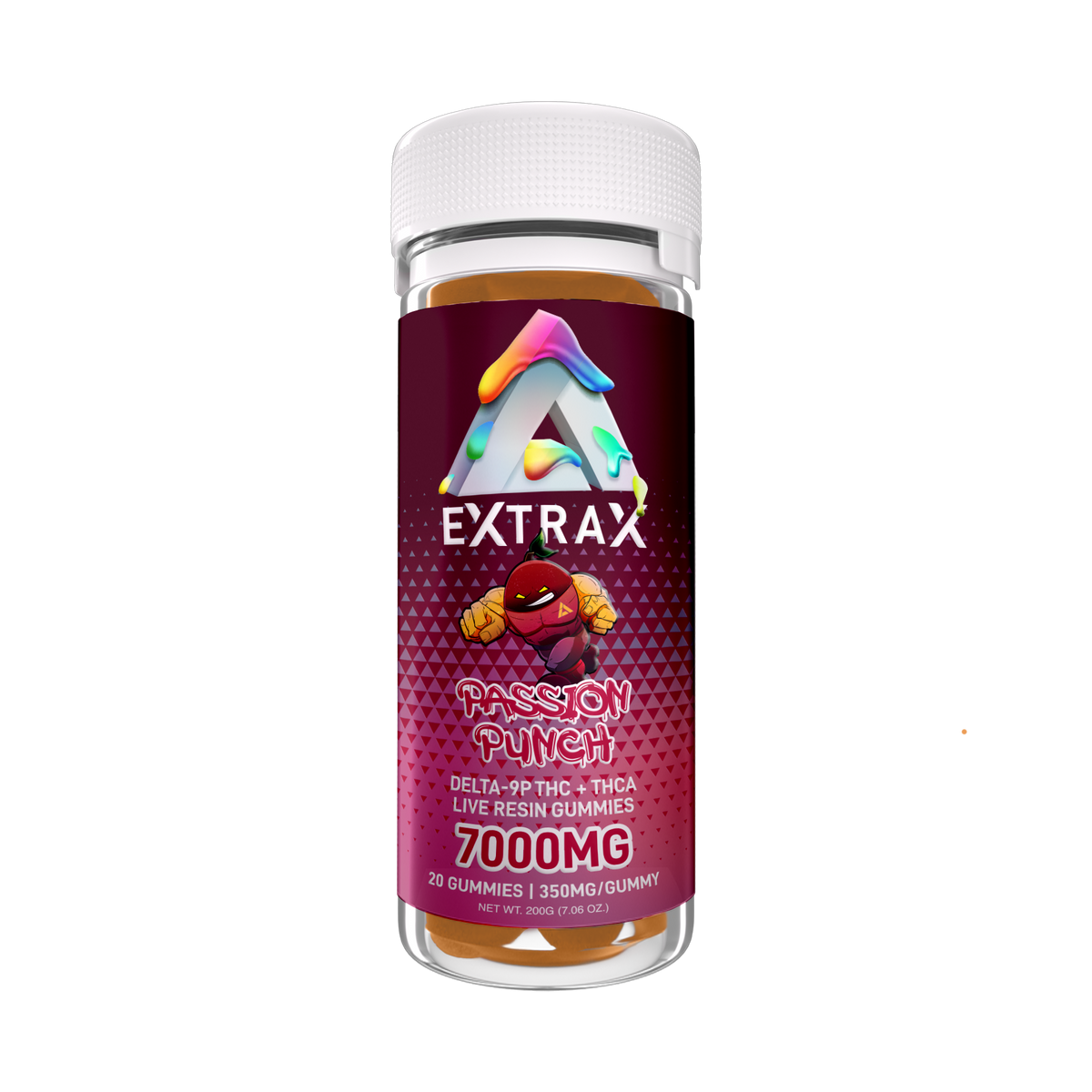 Delta Extrax Passion Punch | Gummies THCa 7000mg | Adios Blend Best Sales Price - Gummies