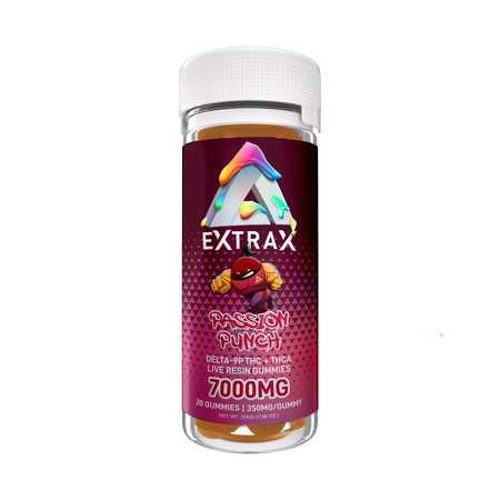 Delta Extrax Passion Punch | Gummies THCa 7000mg | Adios Blend Best Sales Price - Gummies