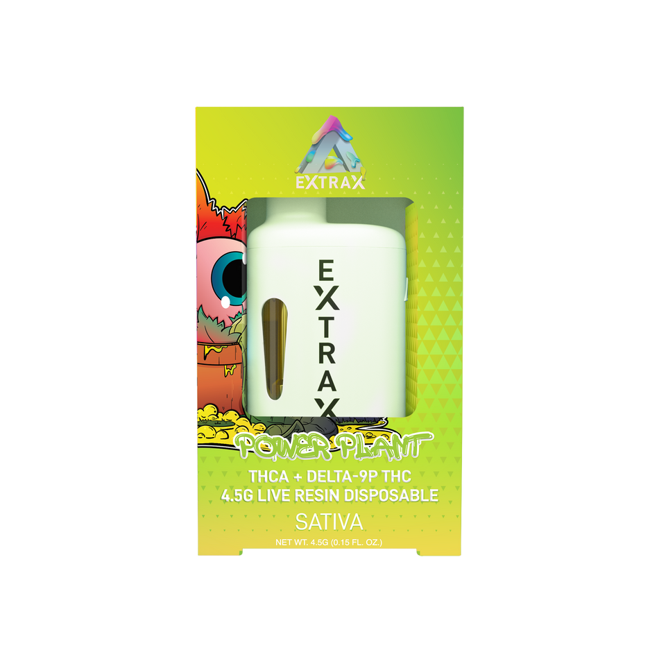 Delta Extrax Power Plant | Disposable THCA 4.5G | Adios Blend Best Sales Price - Vape Pens