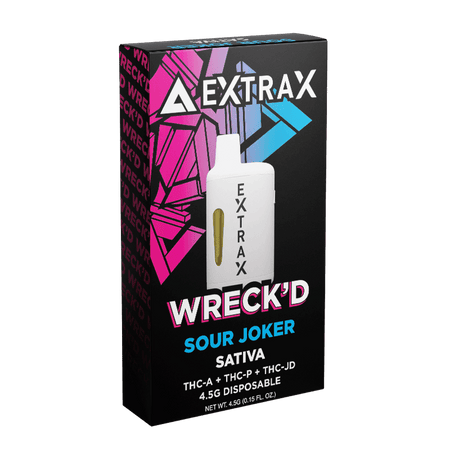 Delta Extrax Sour Joker | Disposable THCA 4.5G | Wreck’d Best Sales Price - Vape Pens