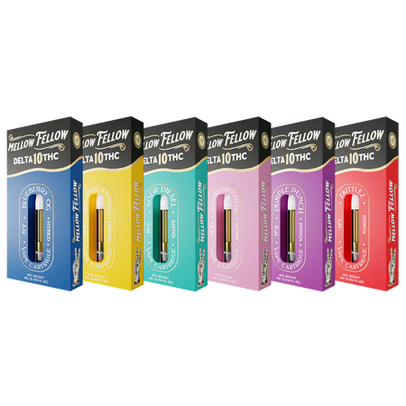 Mellow Fellow Delta 10 1ml Vape Cartridge Sampler (6 Pack) Best Sales Price - Bundles