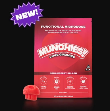 Delta Munchies Functional Microdose Gummies Love