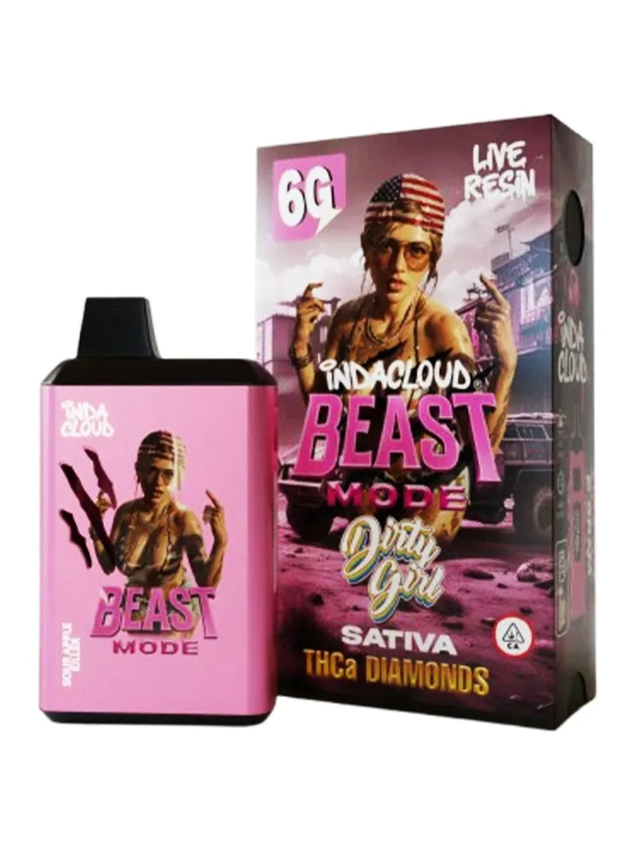 Dirty Girl IndaCloud Beast Mode THCA Live Resin Diamonds Disposable 6G