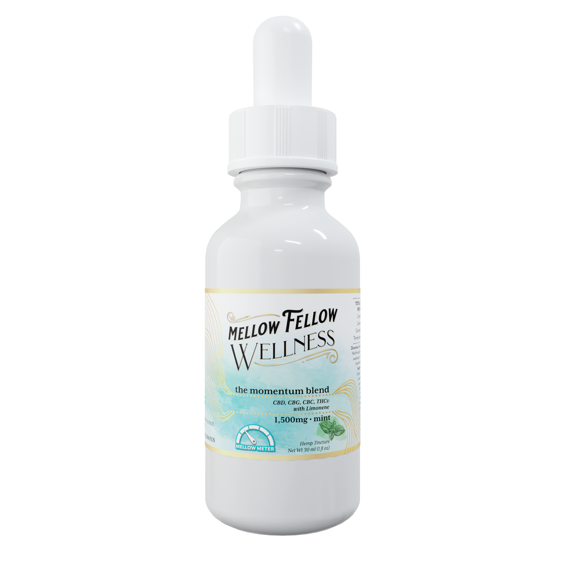 Mellow Fellow Momentum Blend CBD Tincture - 1500mg - Mint Best Sales Price - Edibles