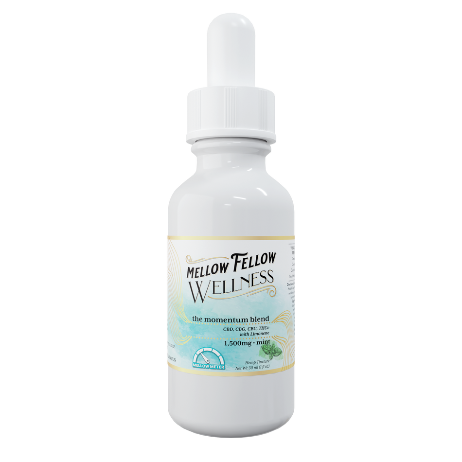 Mellow Fellow Momentum Blend CBD Tincture - 1500mg - Mint Best Sales Price - Edibles