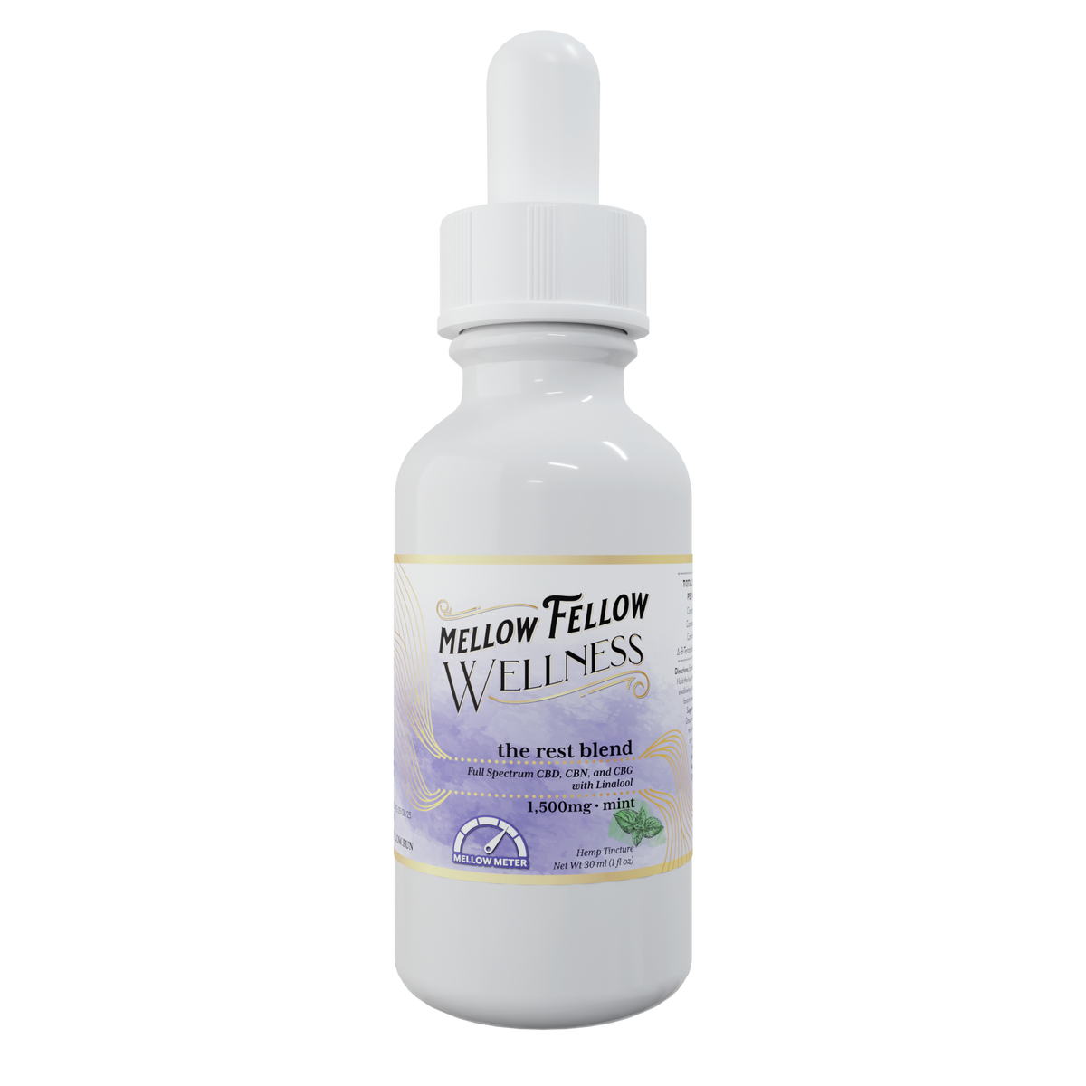 Mellow Fellow Rest Blend CBD Tincture - 1500mg - Mint Best Sales Price - Edibles