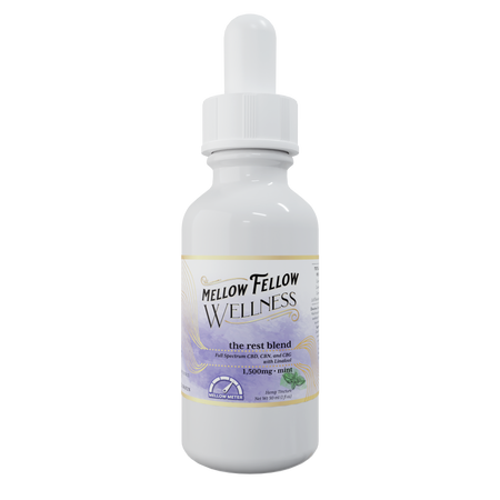 Mellow Fellow Rest Blend CBD Tincture - 1500mg - Mint Best Sales Price - Edibles
