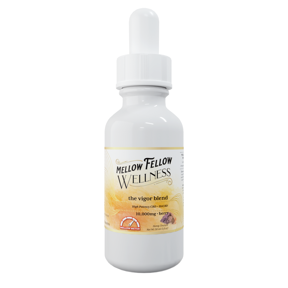 Mellow Fellow Wellness Tincture - Vigor Blend - Berry - 10,000mg Best Sales Price - Edibles