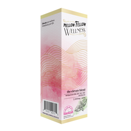 Mellow Fellow Elevate Blend CBD Tincture - 2000mg - Mint Best Sales Price - Edibles