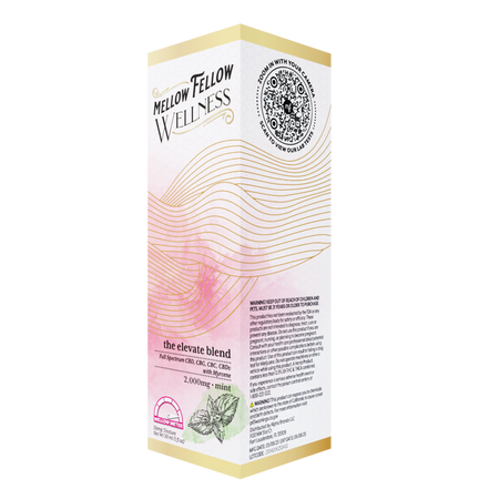 Mellow Fellow Elevate Blend CBD Tincture - 2000mg - Mint Best Sales Price - Edibles