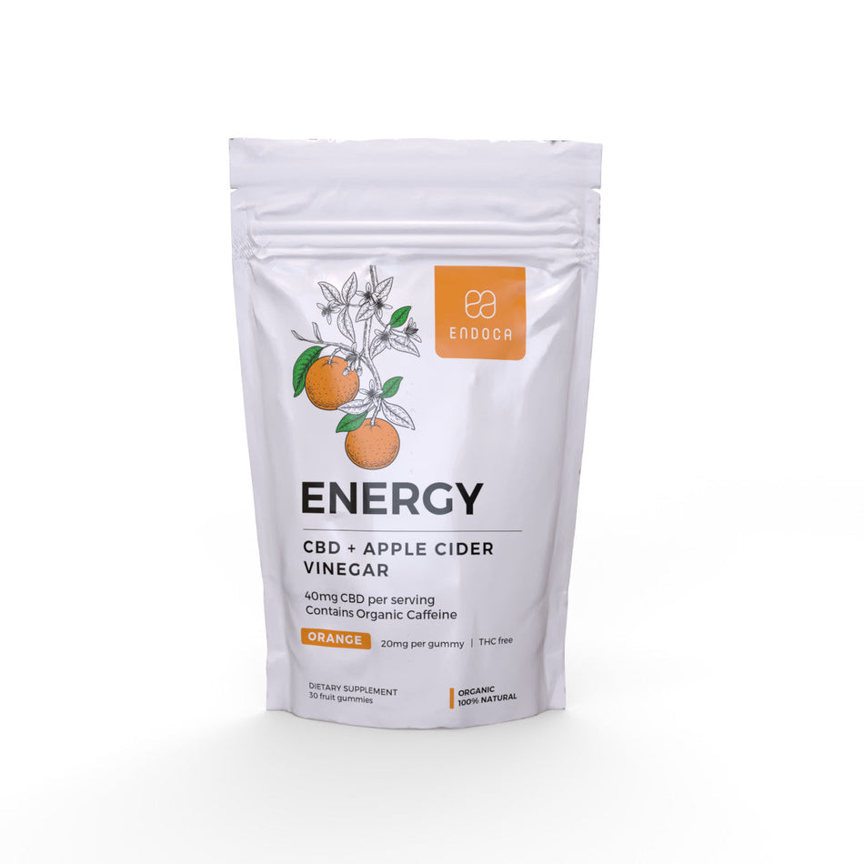 Endoca DE CBD Gummies „Energy“ 1200 mg CBD, THC Free, Orange