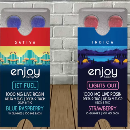 Enjoy Hemp Live Rosin D9 | THCP | D8 Blister Pack 1000mg Best Sales Price - Edibles